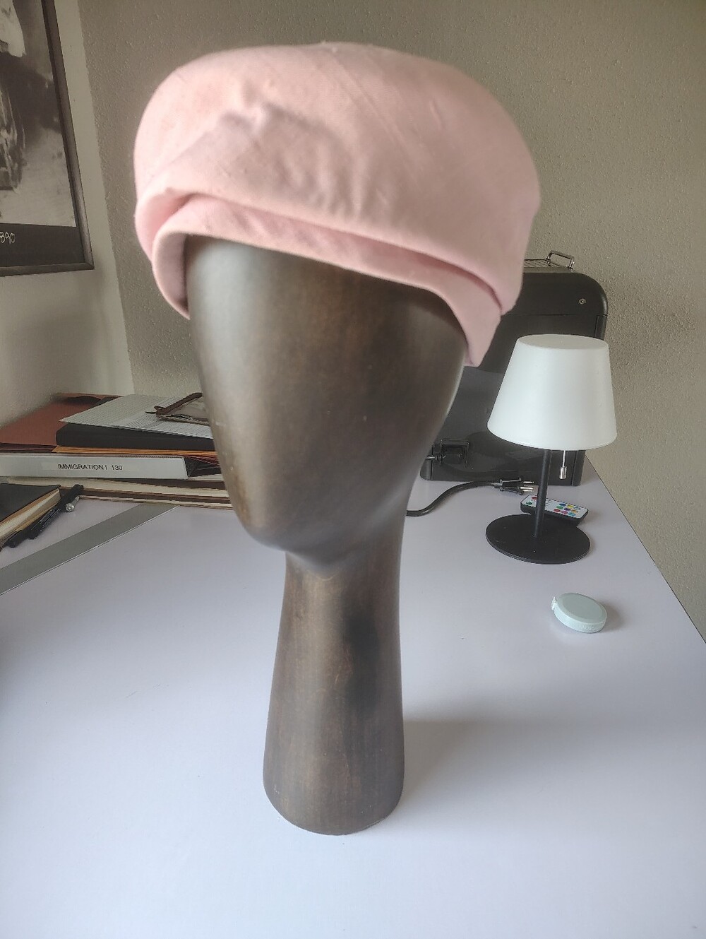 Classic Pink Women's Beret Hat Jackie Kennedy 1950's